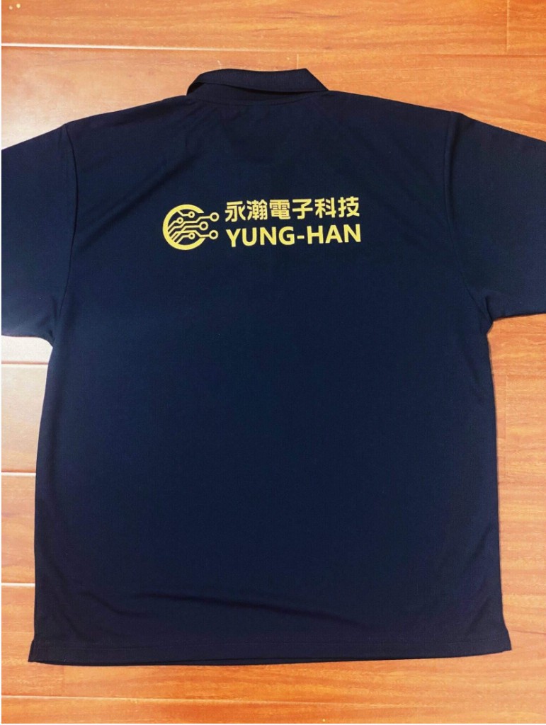 企業排汗 Polo 團體服背面成品實拍
